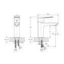 Armatur aus Messing  »  HANA  » ICF 1453153W