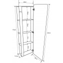  PVC Hochschrank: ICP  3017