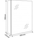 Огледални шкафове » ICMC 4512-55  - Горни Мебели PVC