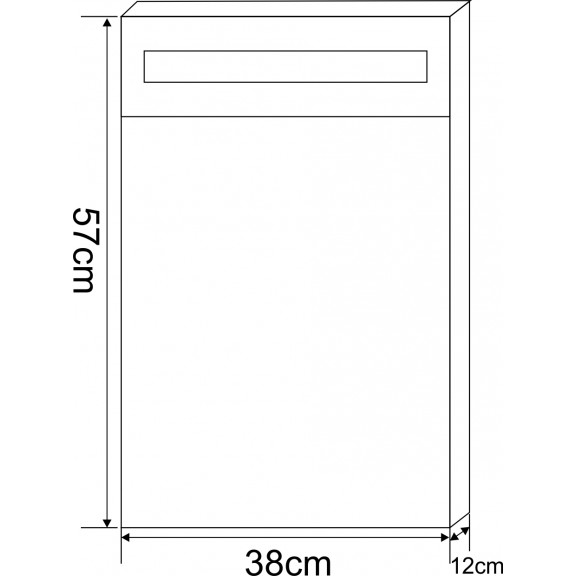 Огледални шкафове » ICMC 4650 - 40CM LED - Горни Мебели PVC