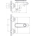 Brass faucet  - " MELANIA" ICF 611701B