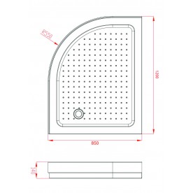 Acryl-Duschwanne » ICS 839-2 L
