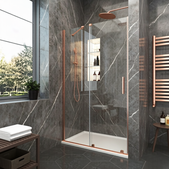 ПРЕГРАДЕН ПАРАВАН ELGIO BRUSHED ROSE GOLD