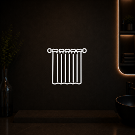 Shower curtains and Shower curtain rails