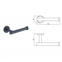 LUSSO BLACK MATT ПОСТАВКА ЗА ТОАЛЕТНА ХАРТИЯ 3651-1BM