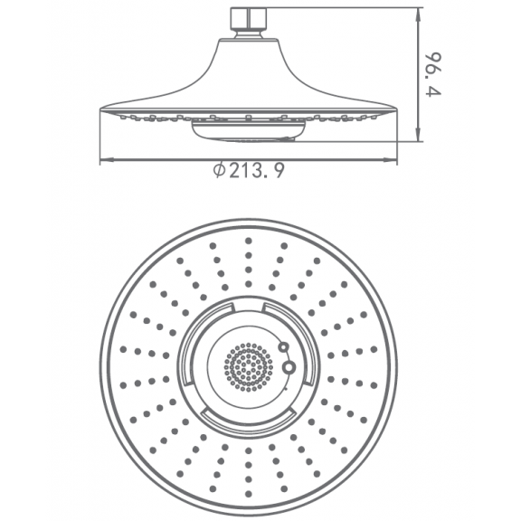 Rain shower head ICH 6223-1