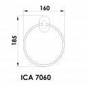 Αξεσουάρ μπάνιου  » ARGO » ICA 7060  - Αξεσουάρ μπάνιου Inter Ceramic  /ΕΓΓΥΗΣΗ 5 ΕΤΩΝ/