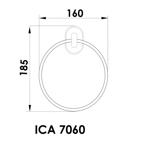 Αξεσουάρ μπάνιου  » ARGO » ICA 7060  - Αξεσουάρ μπάνιου Inter Ceramic  /ΕΓΓΥΗΣΗ 5 ΕΤΩΝ/