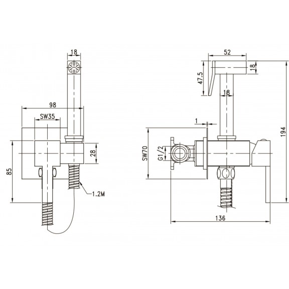 In-Wall Faucet  ICF 3313  - In-wall Faucets