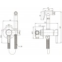 Messingmischer für Einbau  ICF 3314