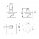 Messingmischer für Einbau  ICF 5541711 1 EASY BOX