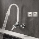 Месингов Смесител » LINNI WHITE MATT  ICF 5108152W 7789