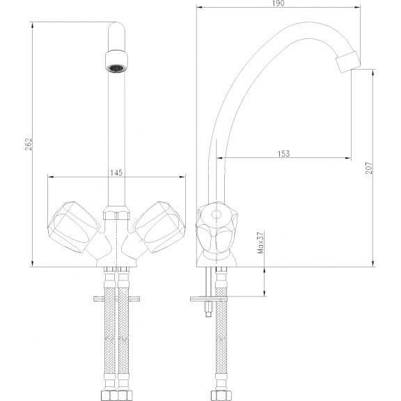 Смесители »   ДУНАВ  »  ICF 7008721C M7119  - Смесители Inter Ceramic