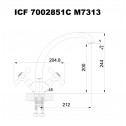 Brass faucet   RETRO  » ICF 7002851 7313  - Kitchen faucets