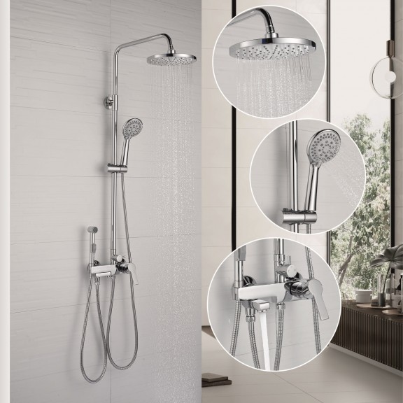 Shower set ICT 6018  - Ajustable Shower Systems Sunflower