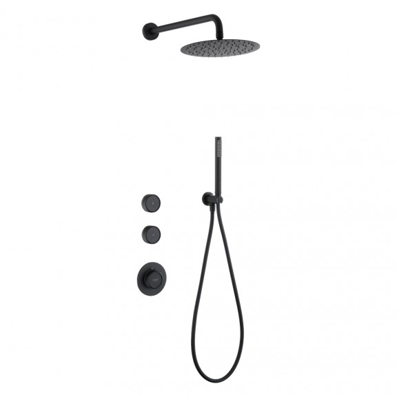 CATARINE MATT BLACK СМЕСИТЕЛ ЗА ВГРАЖДАНЕ ЗА ДУШ 634503MB
