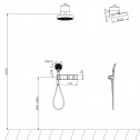 BIAGIO INWALL MOUNTED FAUCETS/TOP SHOWER/BARS 634577 BRUSH GOLD