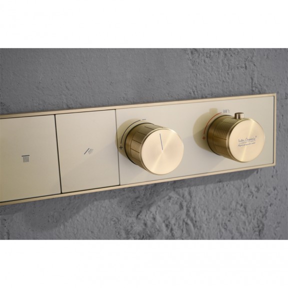 BIAGIO INWALL MOUNTED FAUCETS/TOP SHOWER/BARS 634577 BRUSH GOLD