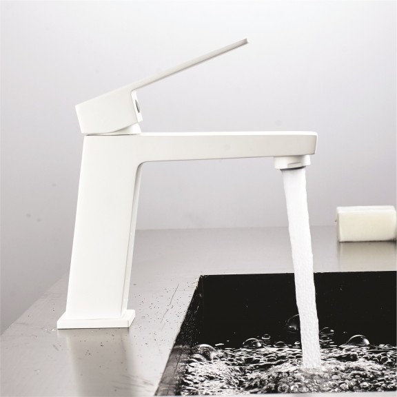 Brass Faucet »  ICF 1491085W ELINOR MATT WHITE  - Faucets Luxurius