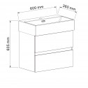 PVC ШКАФ COMPACT 5847 + УМИВ. 6036MB