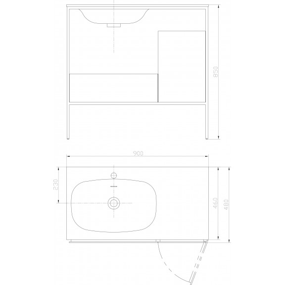 Bathroom cabinet » ICP 4885 + 4613
