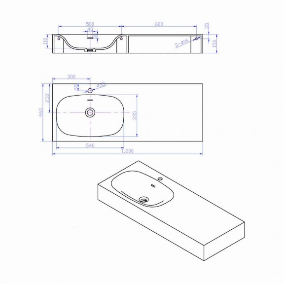 Умивланик  - ICB 12048  - Προϊόντα iSTONE