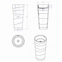 Масивен  Умивалник с шкаф за баня  - ICB 4547