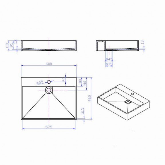 Washbasin - ICB 4611  - iSTONE Products