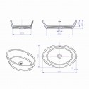 Умивалник   - ICB  684W  - Продукти iSTONE