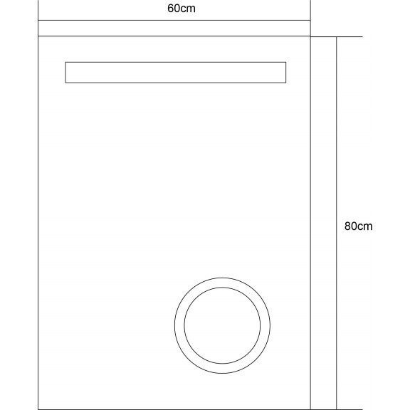 Mirror with lighting » ICL 1490  - LED mirrors