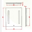 Mirror with lighting   » ICL 1580  - LED mirrors