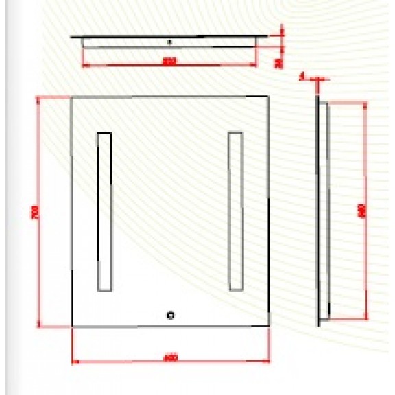 Mirror with lighting   » ICL 1580  - LED mirrors