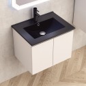Мебели за баня  » ICP 6045 + МИВКА ICC 5953B-2 ЧЕРЕН МАТ