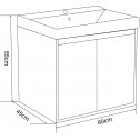 Ερμάριο μπάνιου PVC » ICP 6055 WOODEN