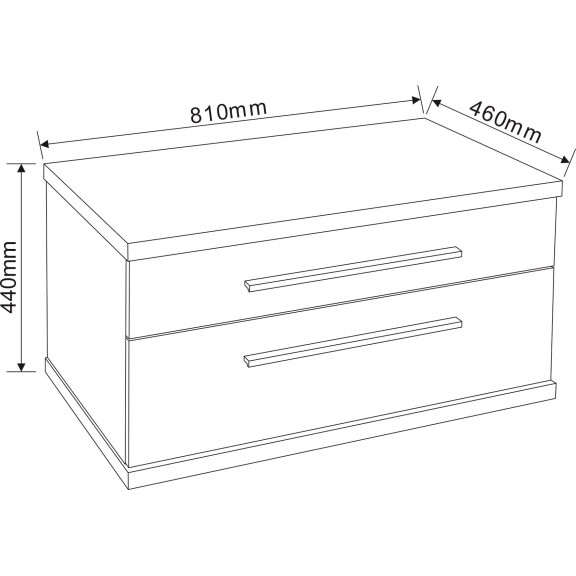 Ερμάριο μπάνιου  ICP 8144-2  - Wall mounting cabinets