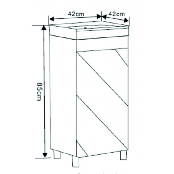 Bathroom cabinet ICP	4242  - Standing cabinets