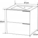Мебели за баня » ICP  5953B  - Конзолни мебели