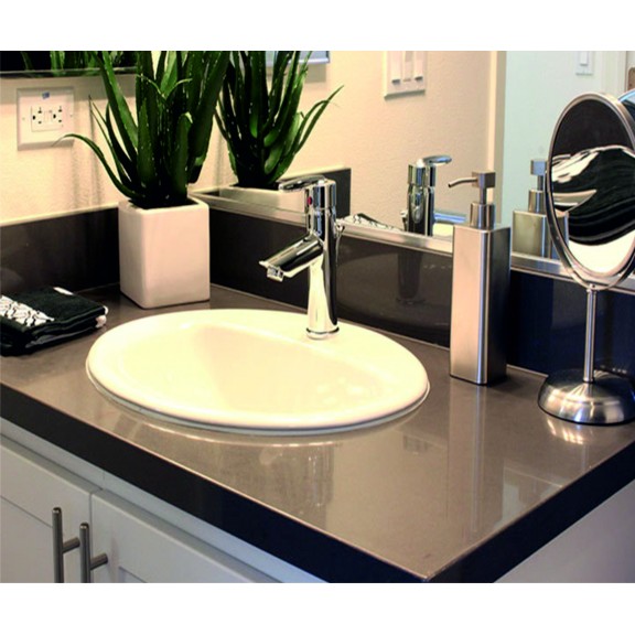 Bathroom countertop   PIETRA  ICP 5021-80W  - ПЛОТОВЕ ЗА БАНЯ ОТ КВАРЦОВ МАТЕРИАЛ