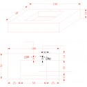 Λεκάνη " PIETRA" » ICL 12049/100B