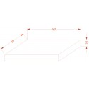 Πάγκος μπάνιου απο χαλαζία " PIETRA" » ICL 12050/80B