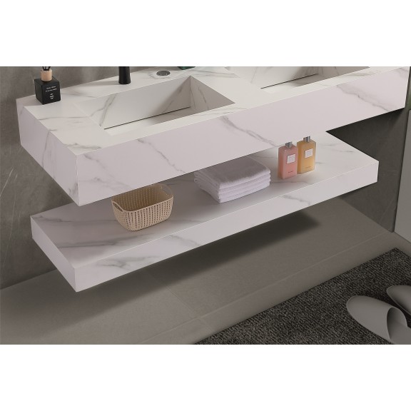Bathroom countertop  " PIETRA" ICL 12050/140W