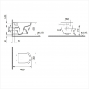 Wall hung toilet ICC 4937W