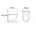 Wall-mounted toilet -  ICC 5363  - Wall hung toilets
