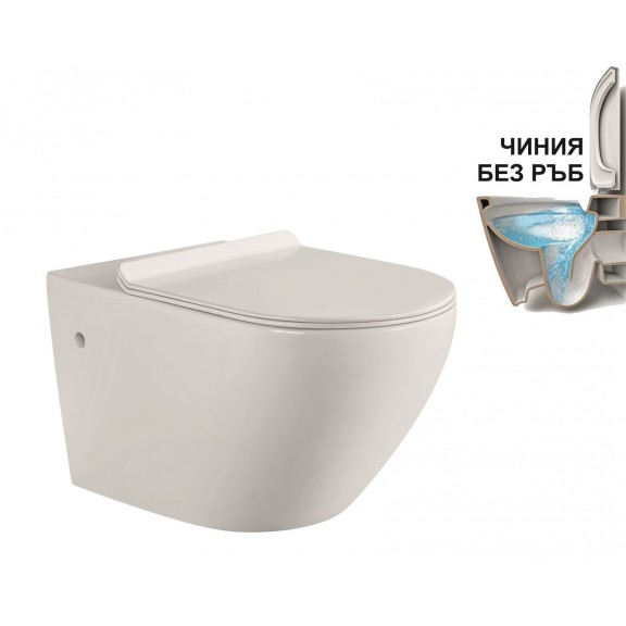 Стенна тоалетна чиния  ICC  3755W BIDET