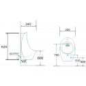 Urinal ICC 3432GOLD