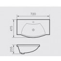 Washbasin ICC 4770  - Washbasin for cabinet