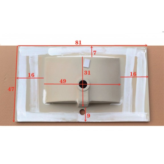 Waschbecken aus Porzellan ICC 8066B