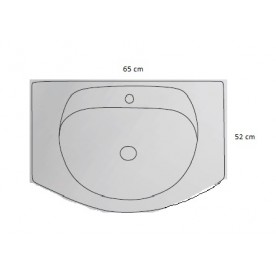 Waschbecken aus Porzellan ICC 8765