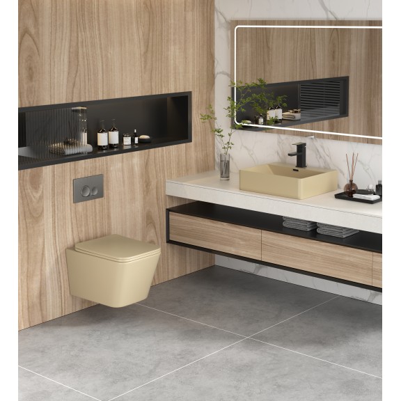 Стенна тоалетна чиния  ICC 5135BEIGE