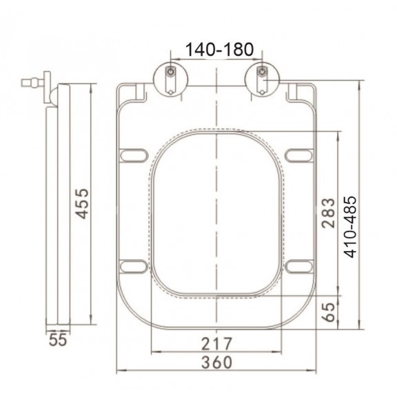 Тоалетна седалка ICST 6337/8036B SEAT